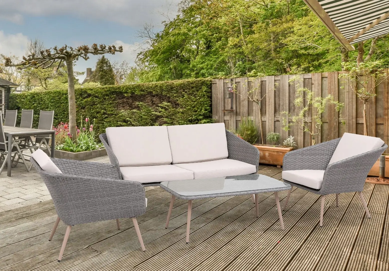 Set mobilier de gradina GardenLine ABI8175 (Grey) - 11