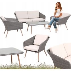 Set mobilier de gradina GardenLine ABI8175 (Grey) Thumb