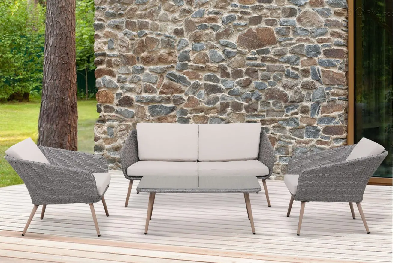 Set mobilier de gradina GardenLine ABI8175 (Grey)