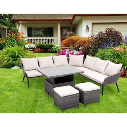 Set mobilier de gradina GardenLine ABI8182 (Grey/Cream)