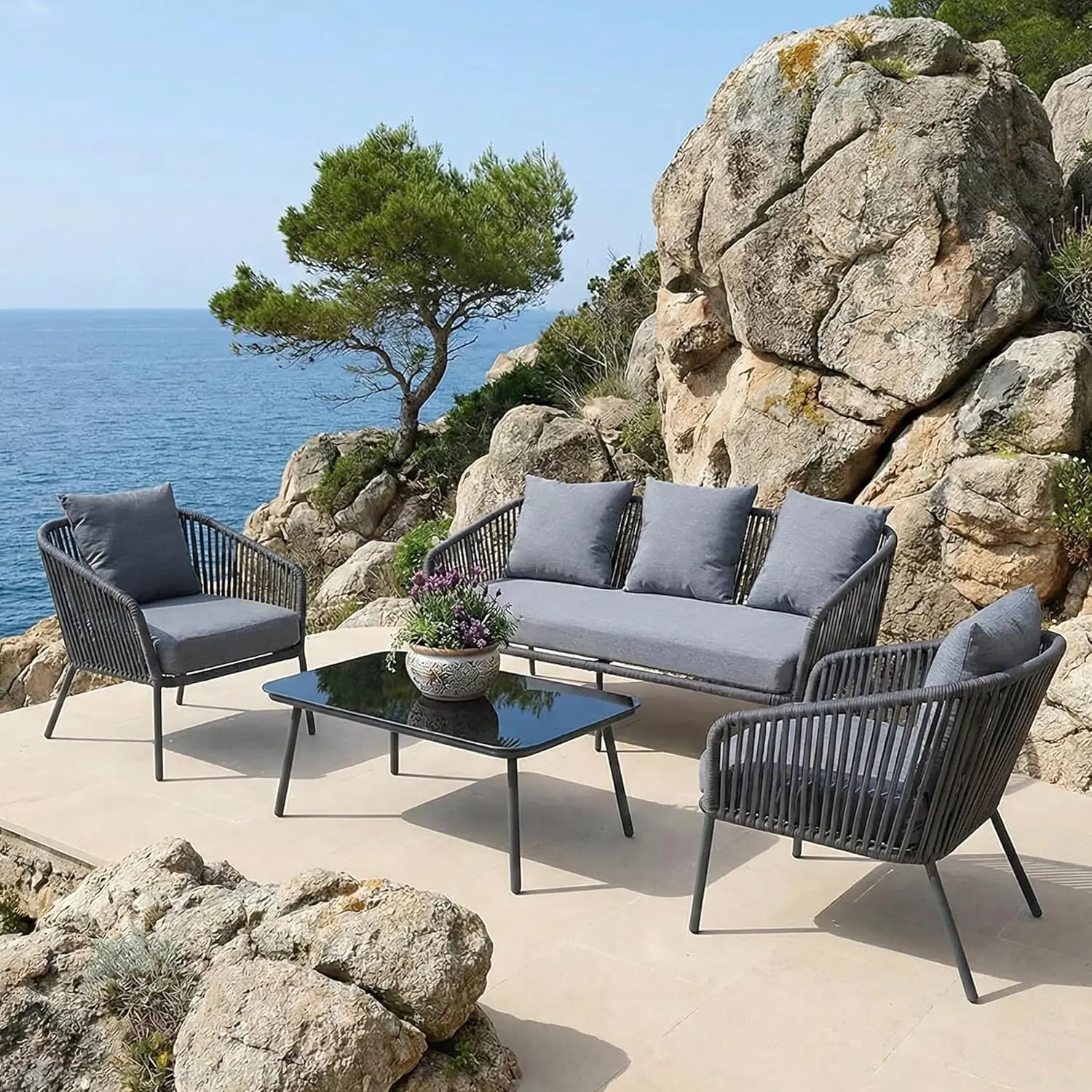 Set mobilier de gradina GardenLine ABI8500 (Grey) - 2