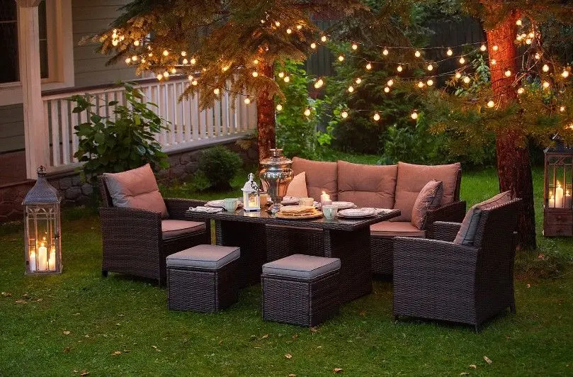 Комплект садовой мебели GardenLine ABI8805 (Brown/Beige) - 3