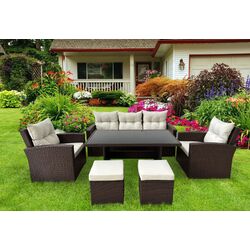 Set mobilier de gradina GardenLine ABI8805 (Brown/Beige)