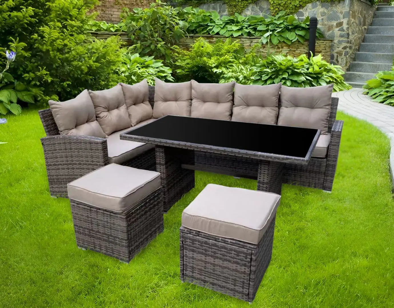 Set mobilier de gradina GardenLine ABI9286 (Brown)