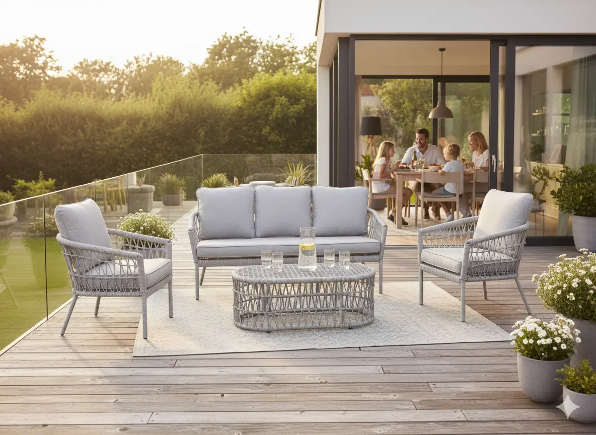 Set mobilier de gradina GardenLine ALF9439 (Grey)