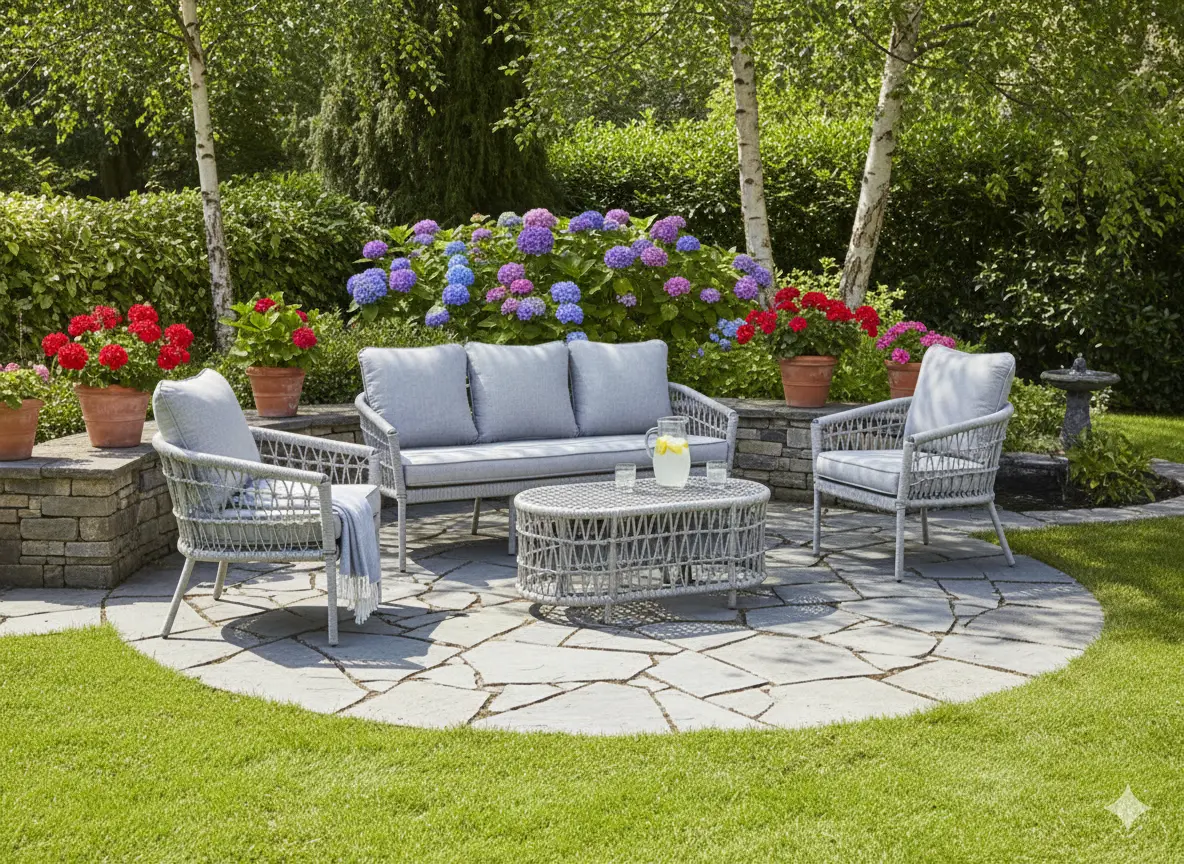 Set mobilier de gradina GardenLine ALF9439 (Grey)