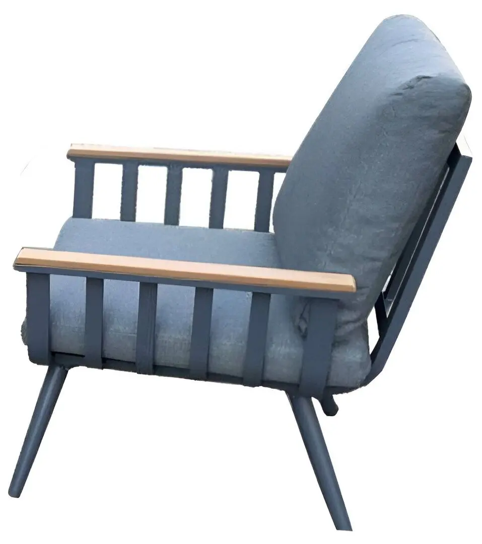 Set mobilier de gradina GardenLine ALM8151 (Grey/Natural) - 3