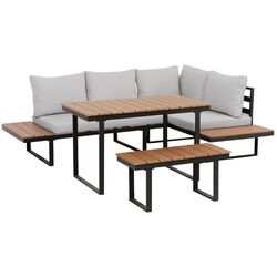 Set mobilier de gradina GardenLine ALM8199 (Brown/Black/Grey) Thumb