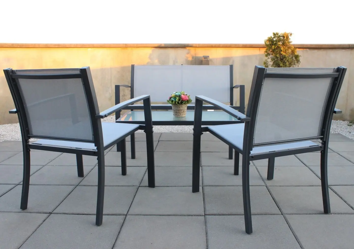 Set mobilier de gradina GardenLine ANH0846 (Grey)