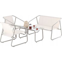 Set mobilier de gradina GardenLine ANH3811 (Beige/Grey) Thumb