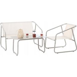 Set mobilier de gradina GardenLine ANH3811 (Beige/Grey) Thumb