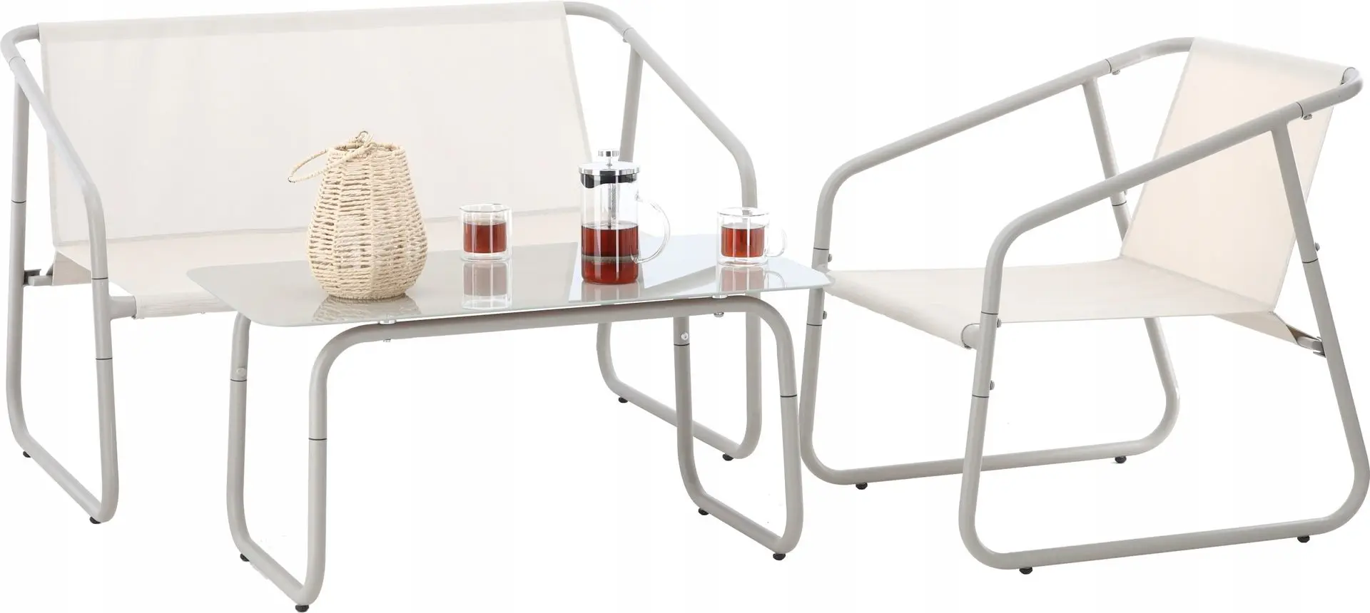 Set mobilier de gradina GardenLine ANH3811 (Beige/Grey)