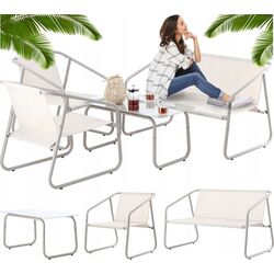 Set mobilier de gradina GardenLine ANH3811 (Beige/Grey) Thumb