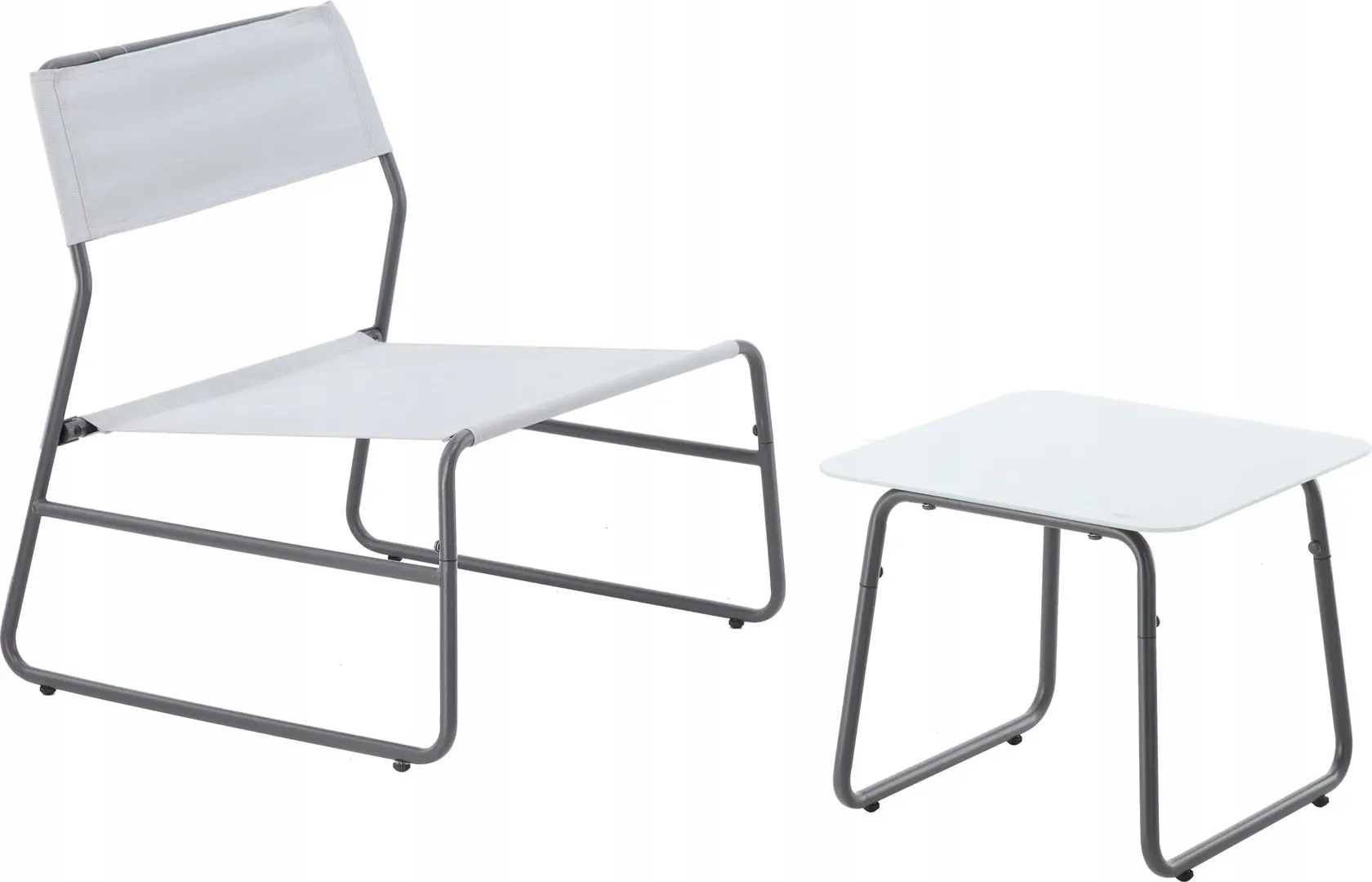 Set mobilier de gradina GardenLine ANH3835 (White/Grey) - 3