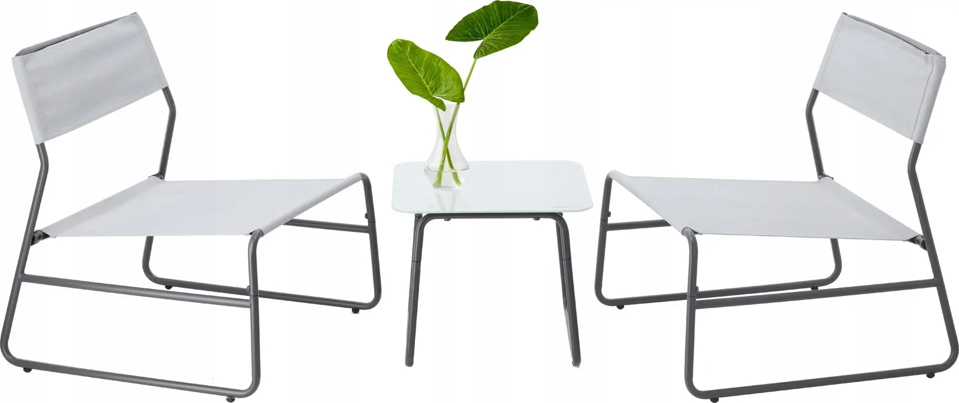 Set mobilier de gradina GardenLine ANH3835 (White/Grey) - 5