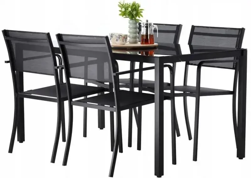 Set mobilier de gradina GardenLine ANH6135KPL (Black) - 6