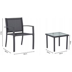 Комплект садовой мебели GardenLine ANH6142 (Grey) Thumb