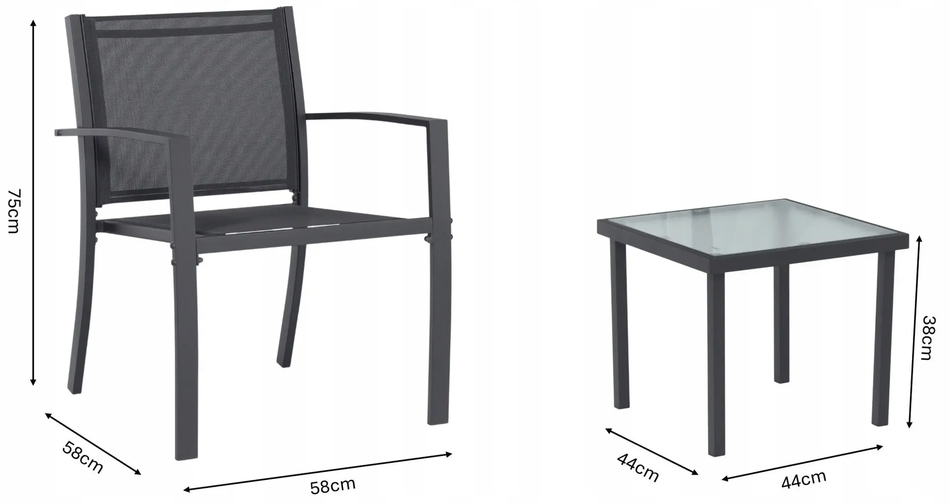 Комплект садовой мебели GardenLine ANH6142 (Grey) - 2