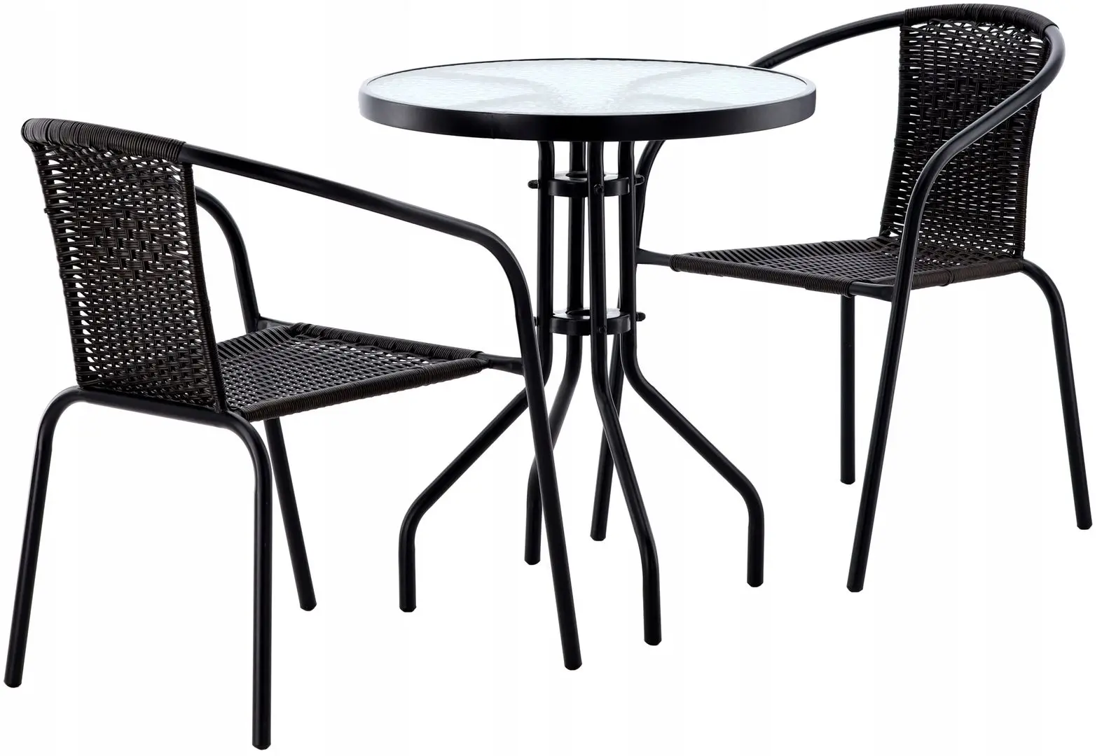 Комплект садовой мебели GardenLine Bistro NEO2262KPL (Dark Brown/Black) - 2