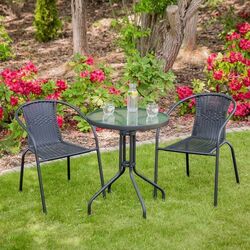 Комплект садовой мебели GardenLine Bistro NEO2262KPL (Dark Brown/Black) Thumb