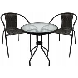Комплект садовой мебели GardenLine Bistro NEO2262KPL (Dark Brown/Black) Thumb