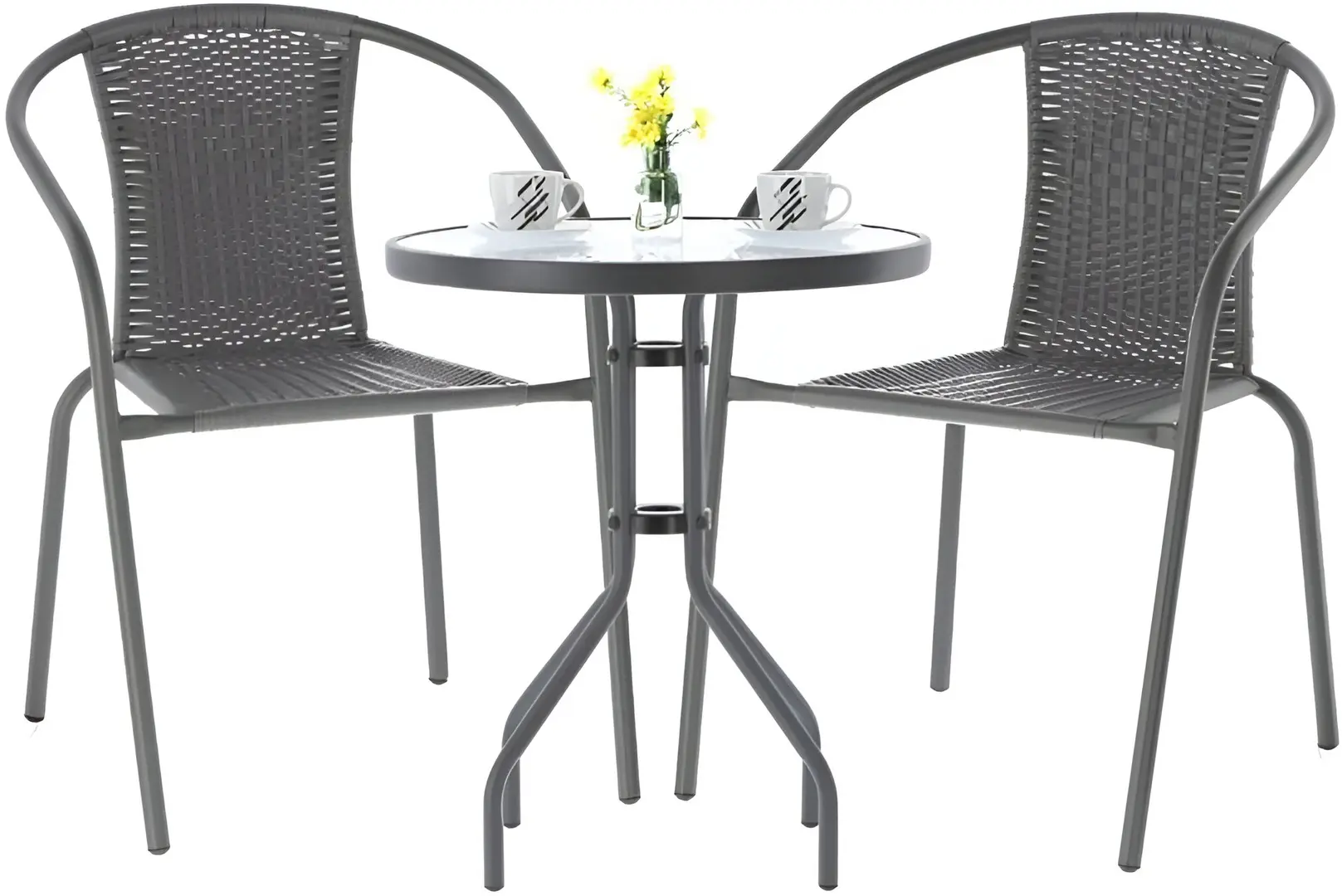 Set mobilier de gradina GardenLine Bistro NEO5252KPL (Grey) - 7