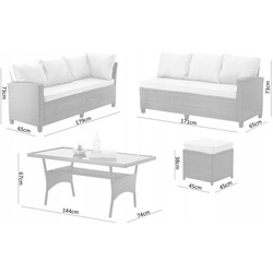 Set mobilier de gradina GardenLine Cesme ABI3517 (Beige) Thumb