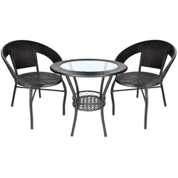 Set mobilier de grădină GardenLine FAT3038KPL (Black) Thumb