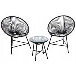 Set mobilier de gradina GardenLine FAT3439 (Black) Thumb