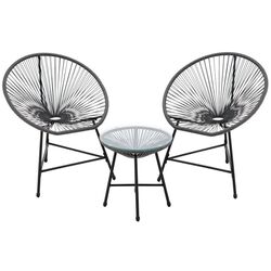 Комплект садовой мебели GardenLine FAT3446 (Grey/Black) Thumb