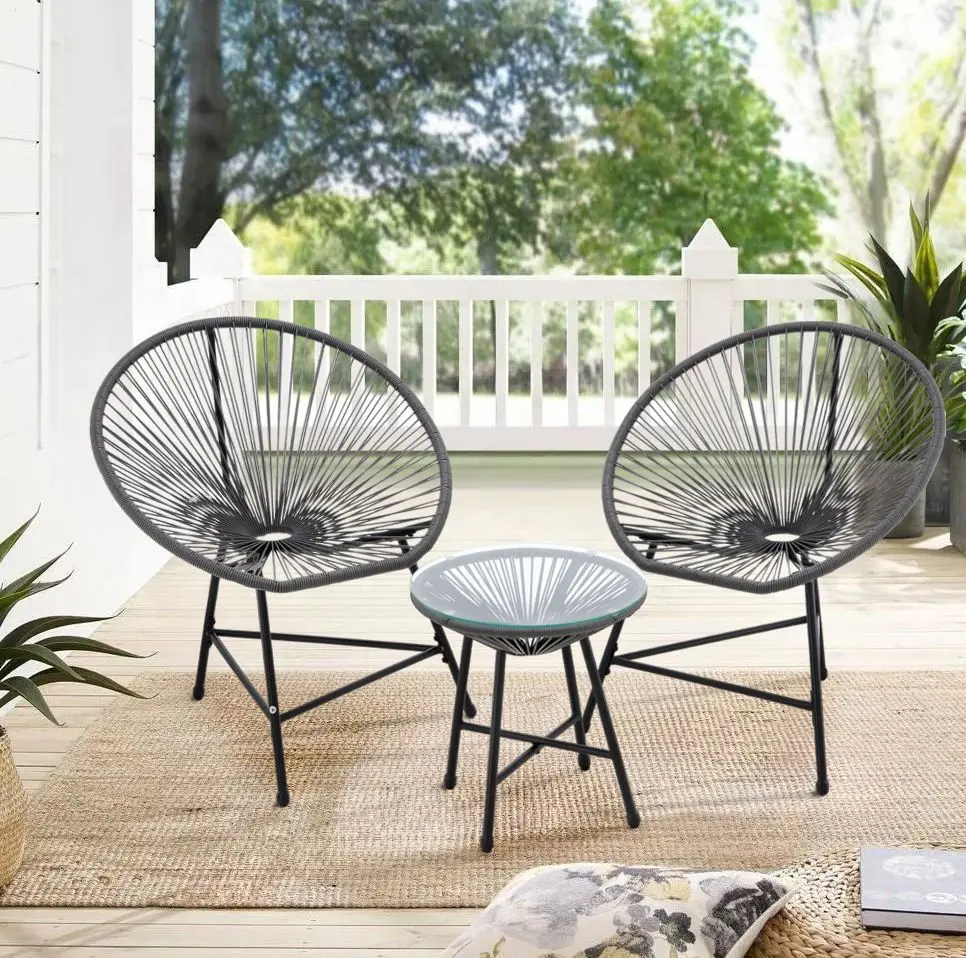 Комплект садовой мебели GardenLine FAT3446 (Grey/Black)