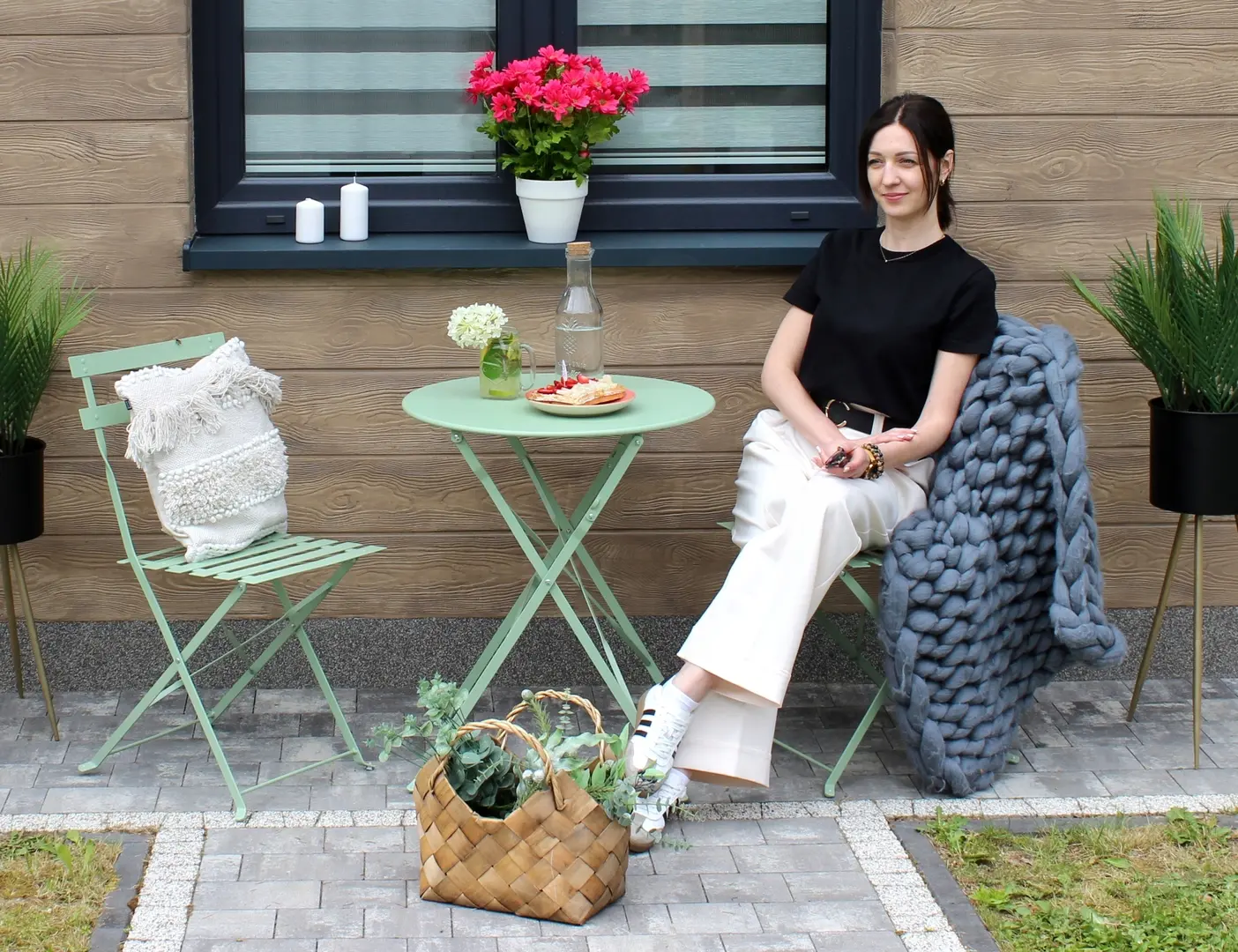 Set mobilier de gradina GardenLine GOM5134 (Green)