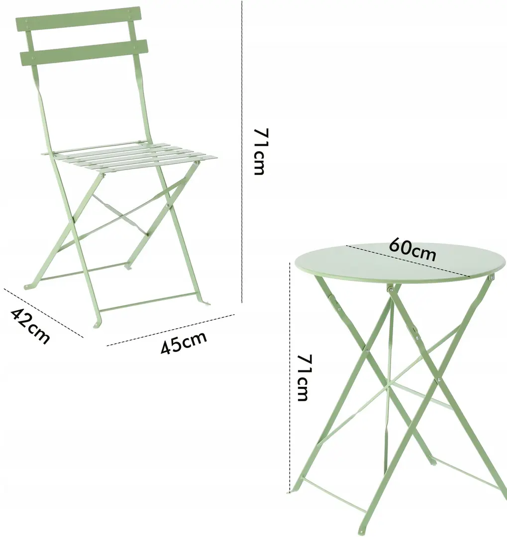 Set mobilier de gradina GardenLine GOM5134 (Green)