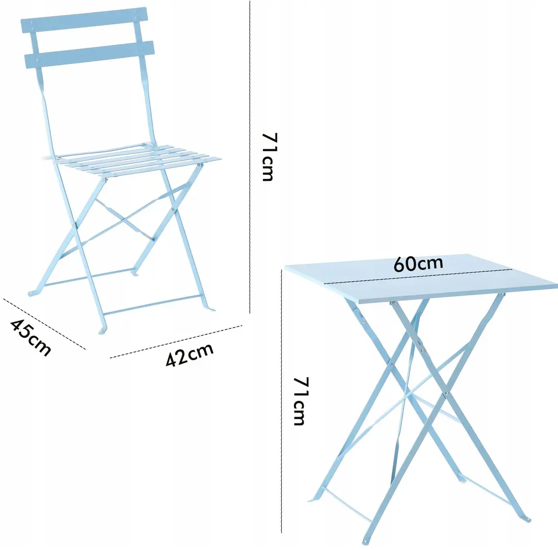 Set mobilier de gradina GardenLine GOM5158 (Blue)