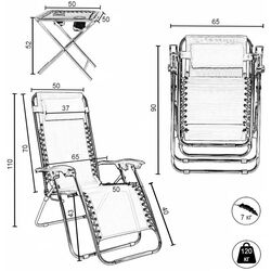 Set mobilier de gradina GardenLine LEZ7550 (Black) Thumb