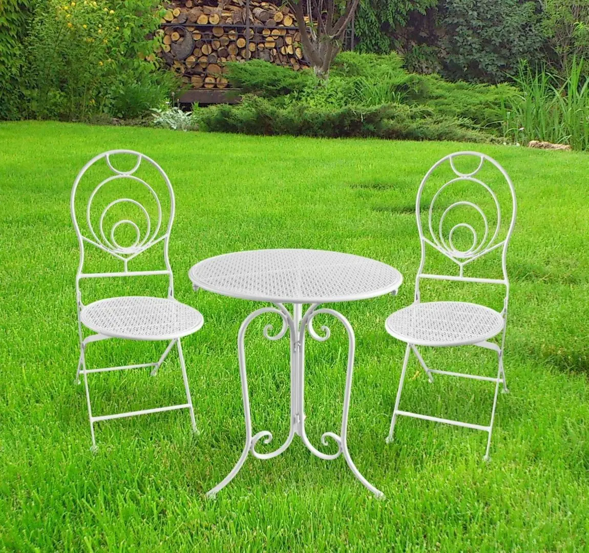 Set mobilier de gradina GardenLine Linda GOM8237 (White)