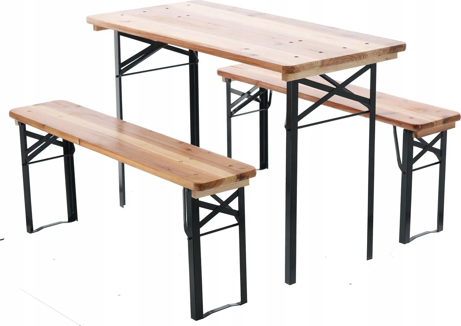 Set mobilier de gradina GardenLine MEB0780 (Natural/Black)