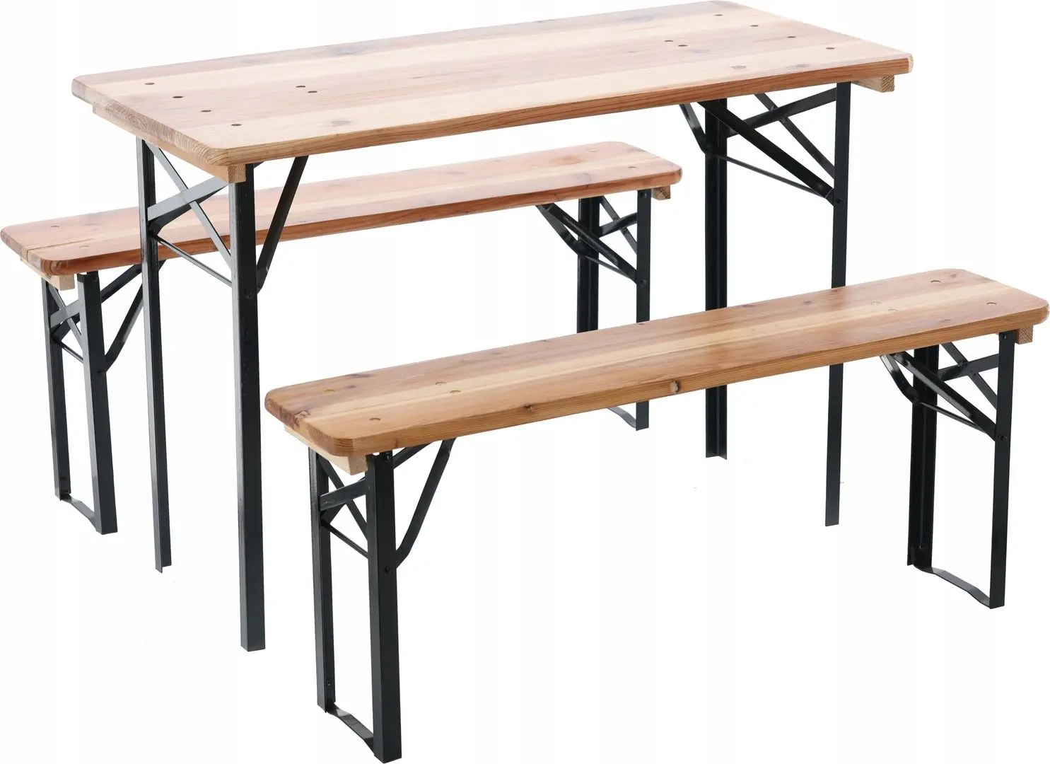 Set mobilier de gradina GardenLine MEB0780 (Natural/Black)