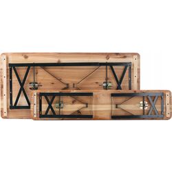 Set mobilier de gradina GardenLine MEB0780 (Natural/Black) Thumb