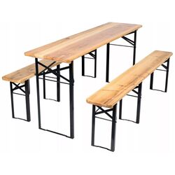 Set mobilier de gradina GardenLine MEB2745 (Wood/Black) Thumb