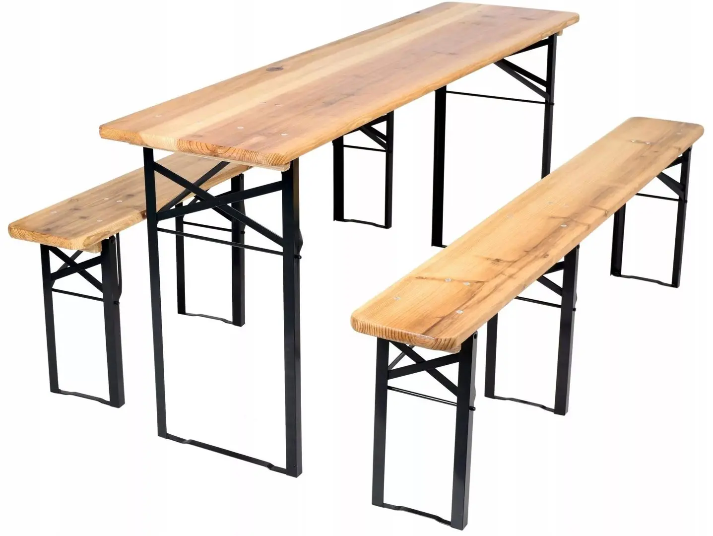 Set mobilier de gradina GardenLine MEB2745 (Wood/Black)