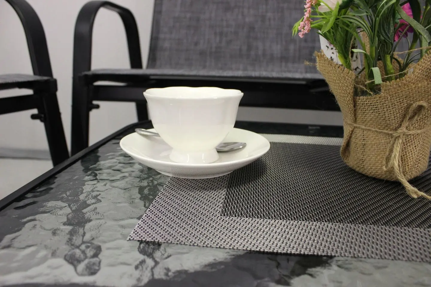 Set mobilier de grădină GardenLine NEO9924 (Grey/Black)