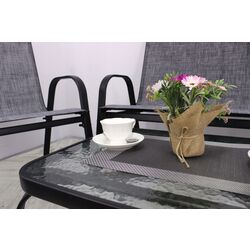 Set mobilier de grădină GardenLine NEO9924 (Grey/Black) Thumb