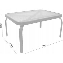 Set mobilier de grădină GardenLine NEO9924 (Grey/Black) Thumb