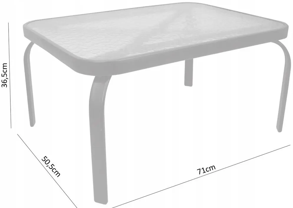 Set mobilier de grădină GardenLine NEO9924 (Grey/Black)