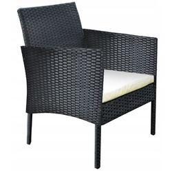 Set mobilier de gradina GardenLine SAD0849 (Black/Cream) Thumb