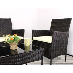 Set mobilier de gradina GardenLine SAD1408 (Brown/Cream) Thumb