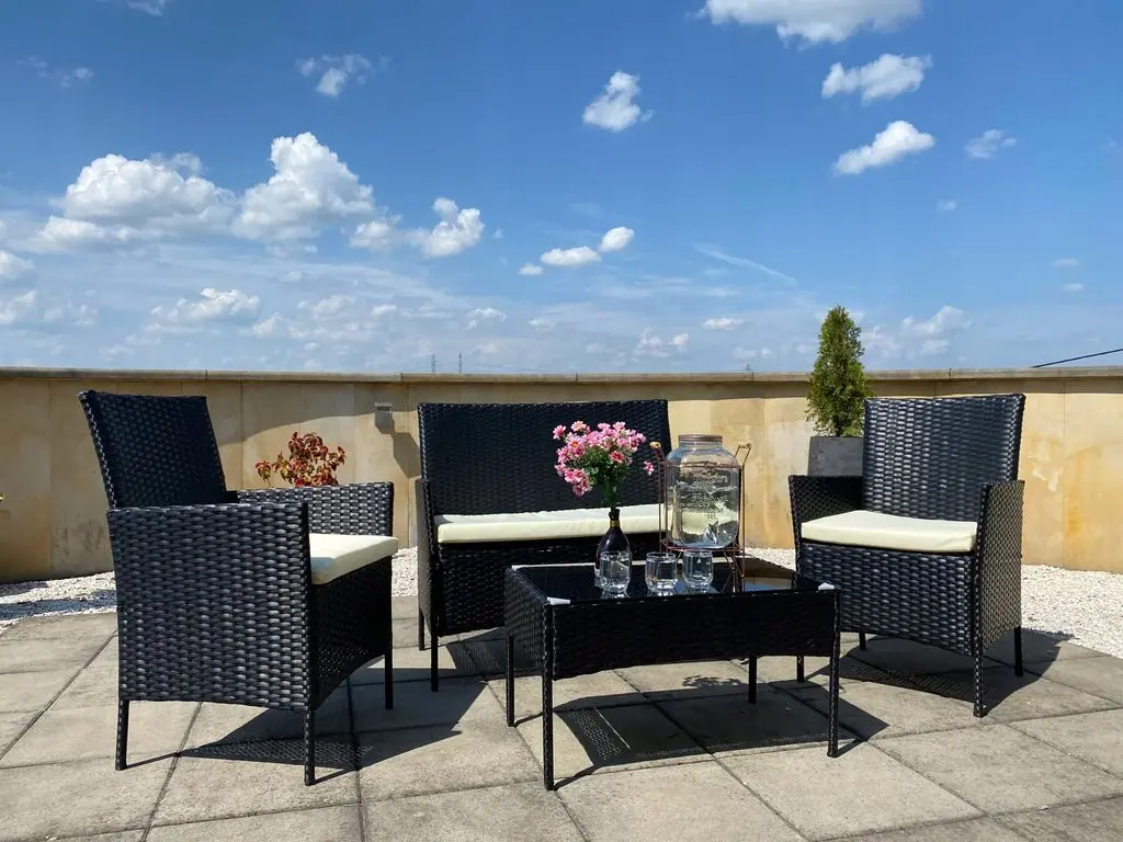 Set mobilier de gradina GardenLine SAD1408 (Brown/Cream)