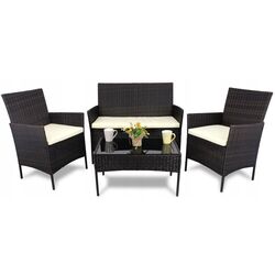 Set mobilier de gradina GardenLine SAD1408 (Brown/Cream) Thumb
