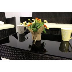 Set mobilier de gradina GardenLine SAD1408 (Brown/Cream) Thumb